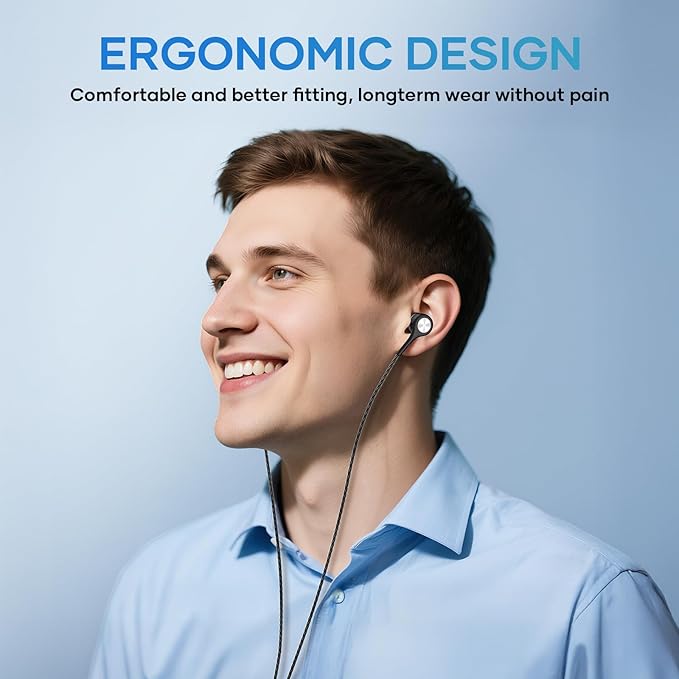 LWZCAM USB C Earbuds with Microphone 5 Pack, in-Ear Wired Headphones with Noise Isolating, Type C Earphone Heavy Bass Stereo Headsets Compatible with iPad, Android Smartphones, for Most USB-C Devices