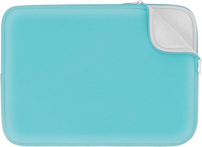 RAINYEAR Laptop Sleeve Case Compatible with 13.3 Inch Notebook Computer Tablet Chromebook 14" MacBook Pro/Max M1 M2 M3 M4 M5 Soft Cover Protective Case Zipper Carrying Bag (Blue, Upgraded Version)