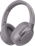 TECKNET Hybrid Active Noise Cancelling Headphones, Bluetooth 6.0 Wireless Headphones, 70H Playtime and 6 EQ Music Modes with 3.5mm Cord, Over Ear Headphones for Travel Work Cellphone - Purple Gray