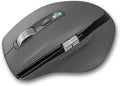 INFINMIND Wireless Side Scroll Mouse with Multi-Device, Ergonomic Computer Mice with Smart Flying Scroll, Quiet Click, 4-Level DPI for Computer, Laptop, iPad, Tablet, MacBook (Grey)