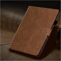 DTangLsm for iPad A16 Case Leather iPad 11th Generation Case 11-inch 2025, iPad 10th Generation Case 10.9-inch 2022, Smart Folio Stand Cover 10th Gen iPad Case with Pencil Holder, Honeycomb Brown