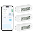 eMylo WiFi Thermometer Hygrometer Sensor, Smart Wireless Indoor Temperature Humidity Monitor with App Alerts, Free Data Storage Export, for Home Room Pet Greenhouse, Compatible with Alexa, 3 PCS