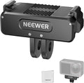 NEEWER Upgraded Quick Release Magnetic Mount Adapter Compatible with DJI Osmo Action 5 Pro/4/3, Action Camera Mount Vlogging Accessories with 1/4" Thread & Cleaning Cloth, AC011