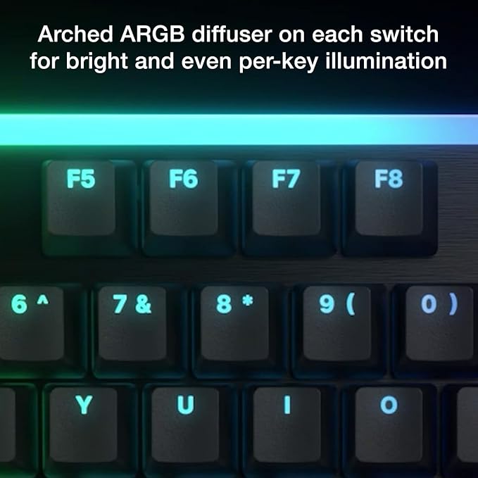 be quiet! Light Mount Mechanical Keyboard | Linear | Hot-Swappable Lubricated Silent Switches | 3D Media Wheel | ARGB Keyboard | Quality PBT Double-Shot Keycaps | Programmable | BT003US