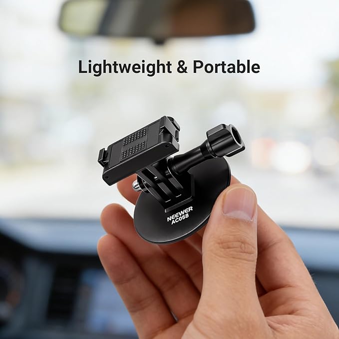 NEEWER Adhesive Base Mount Kit Compatible with DJI Osmo Nano/Osmo 360/Action 6 5 Pro 4 3, Magnetic Quick Release Adapter Stand Bracket Action Camera Accessories for POV Video Recording, AC058