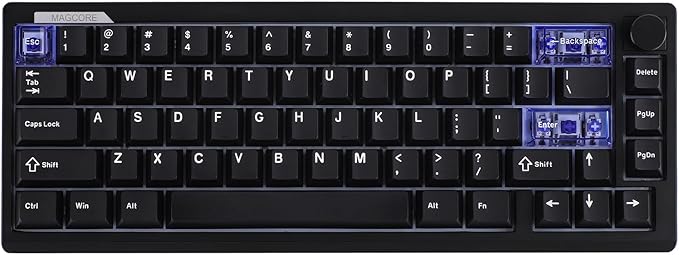 EPOMAKER Magcore65 Lite Wireless Analog Keyboard, DKS & SOCD, 8K Polling Inductive Switch, PC & PBT Keycap, Hot-Swap, RGB, 2.4G/BT, 65% Layout Gaming Keyboard