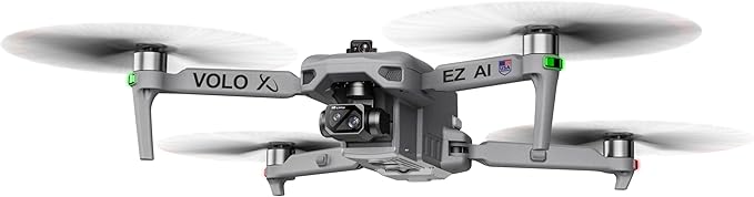 DCX Volo X EZ AI Drones – Drones with Camera for Adults 4k AI-Assisted Flight Control – FAA Approved Drone 4k Camera, 360° Obstacle Avoidance, U.S. Support – Beginner Drone for Adults