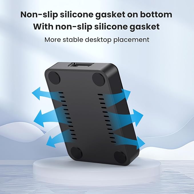 USB 3.0 USB-C Type-C to NVME M-Key M.2 SATA SSD Docking Vertical External PCBA Case Enclosure RTL9210B Chipset