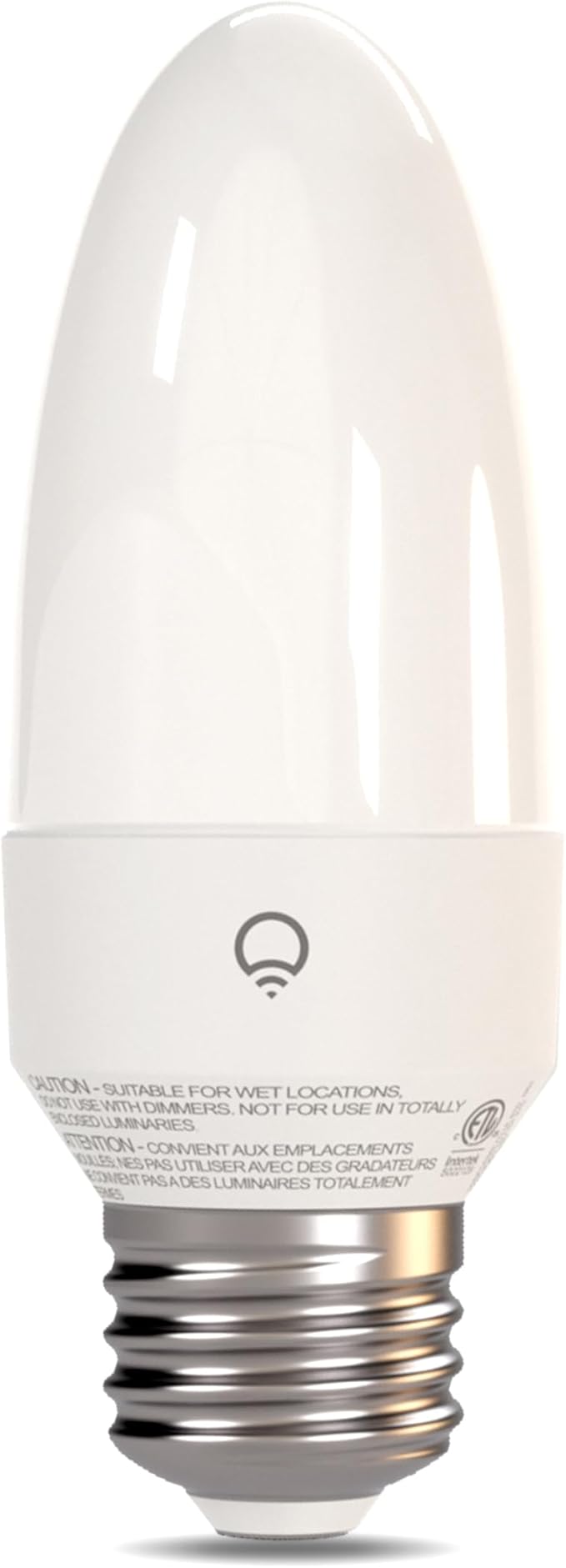 LIFX Color Smart Candle LED Bulb, E26 Base, Wi-Fi RGBW Flame Effect with 26 LED Zones, Dimmable, Flame & Morph Modes, App + Voice Control (Alexa, Google, Siri), 1500K–9000K Tunable White, LFX/ETF