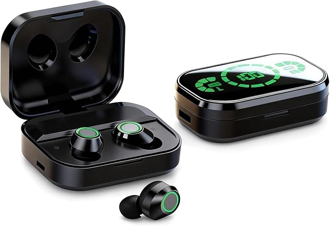 TWS True Wireless Earbuds Bluetooth In-Ear Headphones Waterproof Blue Tooth Ear Buds Wireless Earphones for iPhone Android Phones Invisible Mini Small Earbuds Wireless Bluetooth for Small Ear Canal