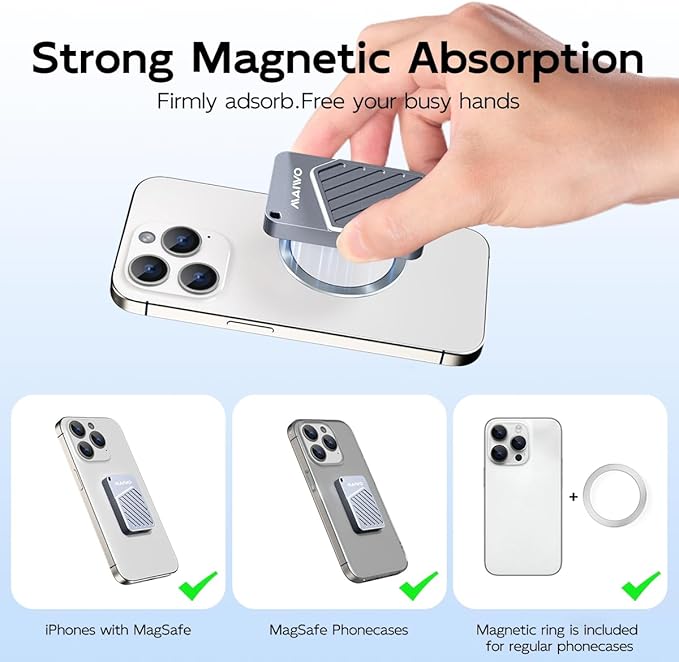 MAIWO Magnetic NVMe Enclosure for 2230/2242 SSDs, USB-C 10Gbps NVMe Reader Compatible with iPhone 15/16/17 Pro/Max 4K ProRes,Windows,macOS,Linux,Android