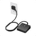 TESSAN 5Ft Black Extension Cord with Multiple Outlets, Surge Protector Power Strip with 6 Outlets and 3 USB Ports (1 USB C), 1700 Joules Protection, Flat Plug, Outlet Extender for Home, Office, Dorm