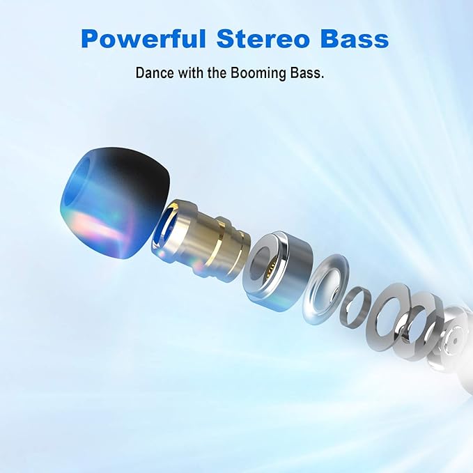 YINYOO KBEAR KS1 in Ear Monitor Bass Earbuds Wired Earbuds,Clear Sound Stereo Headphones, Vocals Forwards High Resolution Noise Canceling Earphones, Dual Magnectic Circuit Dynamic Detachable Cable