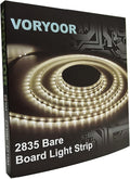 White LED Strip Lights, 16.4ft Dimmable Bright 12V LED Light Strip 8000K Pure White, 300 LEDs Flexible Tape Rope Lights