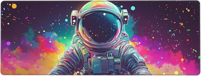 Astronaut Mouse Pad XL Large Mousepad Non Slip Rubber Base Desk Mat for Laptop Computer Gaming 31.5" X 12"