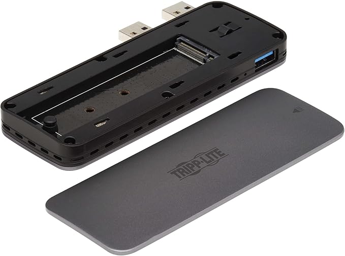 Tripp Lite PlayStation 5 SSD Enclosure, USB 3.2 Gen 2 Up to 10 Gigabytes Per Second, SSD Not Included - Multi-Size M.2, PCIe, and NVMe - Sturdy Aluminum Housing, 1-Year Warranty (U357-1M2-NVMEG2)