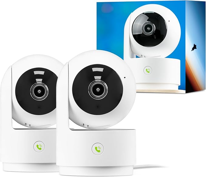 Vicohome 2K Indoor Security Camera, 5GHz Wi-Fi, Plug-in, 24/7 Recording, AI Tracking, Pet Baby Monitor, 360° View Pan/Tilt, 2-Way Audio, Night Vision, Easy to Setup, Audible Alarm,180 Days Care Plan