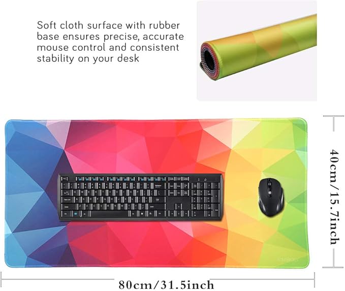 XXL Gaming Mouse Mat Extended & Extra Large Mouse Pad (80x40 Fangkuai)