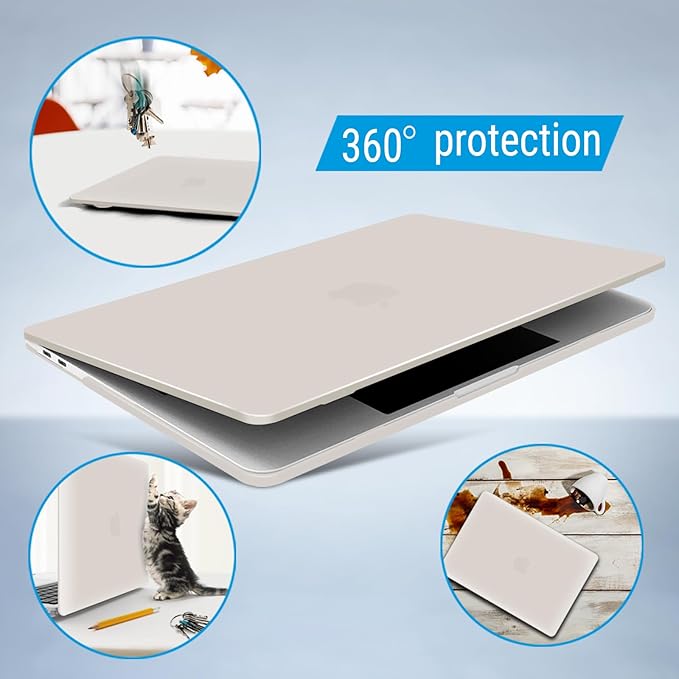 IBENZER Compatible with MacBook Pro 15 Inch Case 2019 2018 2017 2016 A1990 A1707, Hard Shell Case with Keyboard Cover & Type C Adapter for Mac Pro 15 Touch Bar, Rocky Gray, T15RKGY+1TC