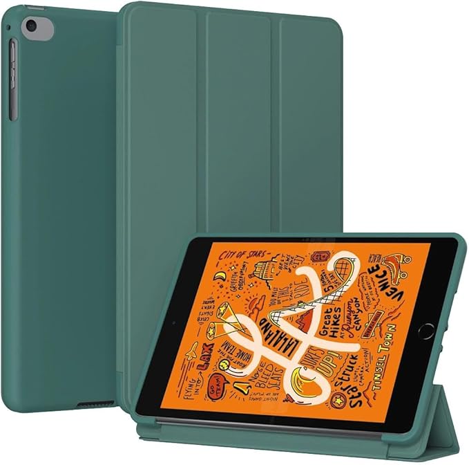 Case for iPad mini 5/4/3/2/1 7.9 Inch - Slim Lightweight Durable Trifold Stand Cover, Supports Auto Wake/Sleep, Green
