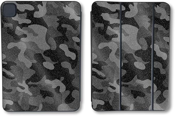 Glossy Glitter Skin Compatible with Apple Smart Folio for iPad Pro 11-inch (M4/M5) 2025 - Black Camo - Premium 3M Vinyl Protective Wrap Decal Cover | Crafted in The USA by MightySkins