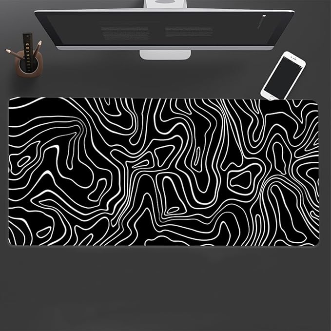 Large Mouse Pad for Desk - Gaming Mouse Pad with Stitched Edges, Anti-Slip Base, Desk Pad for Keyboard and Mouse