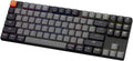 Keychron K1 Version 6 QMK Low Profile Mechanical Keyboard TKL, Bluetooth 5.2 Wireless/Wired Connection Programmable Keys, RGB Backlit with Shine-Through Keycaps for Mac Windows Linux