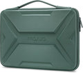 MOSISO 15-16 inch Laptop Hard Case, 15.6 inch Waterproof Shockproof Computer Bag Compatible with MacBook HP Dell,Artistic Geometric EVA Carrying Sleeve Laptop Case Hard Shell with Handle,Antique Green