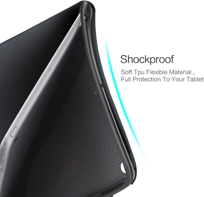 iPad 9.7 2018/2017 5th/6th Generation Case, iPad Air 2, iPad Air Case, Vimorco Soft TPU Back Cover, Bump Drop Resistance Folio Leather Case, Adjustable Stand Auto Wake/Sleep Smart Case (Alpaca)