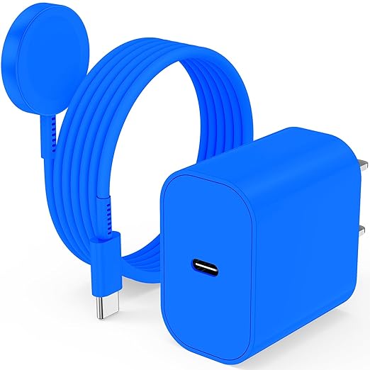 USB C Apple Watch Charger, [Apple MFi Certified] Magnetic iWatch Fast Charging Cable Cord 6ft and iPhone Type C Wall Charger Plug Block for Apple Watch Series Ultra 2/Ultra/11/10/9/8/7/SE/6/5/4/3/2