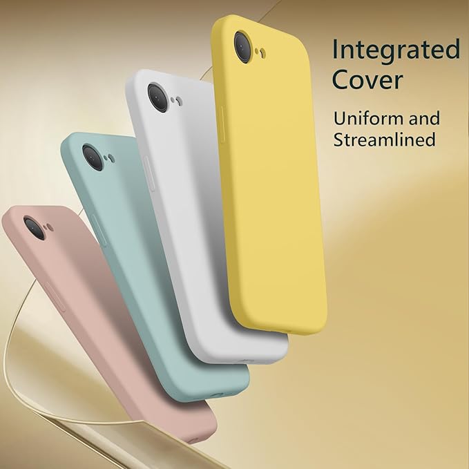 FireNova Magnetic for iPhone 17e Case/iPhone 16e Case, Compatible with MagSafe, [Silicone Camera Protection] Microfiber Lining Phone Case, 6.1", Yellow