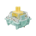 Zjmehty Gateron Jade Series Dual-Stage Spring Pre Lubed Switches Yellow V3 Pro,3-Pin 55gf Linear/RGB/LED Switches for Mechanical Keyboard（Yellow,10pcs）