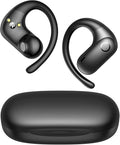 kurdene Wireless Earbuds 5.4 Bluetooth Headphones, Open Ear Buds with Deep Bass Sound, 60Hrs Playtime Earphones Secure Fit for Earhooks for Running, Meeting, Workout-Black