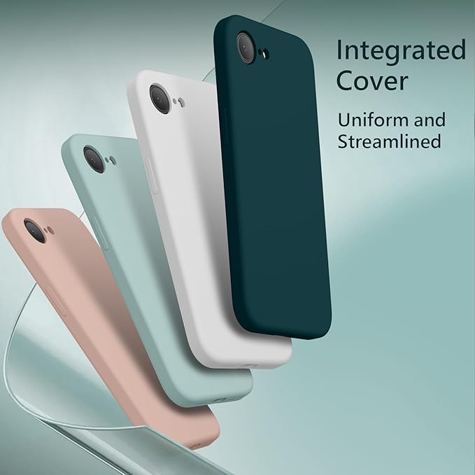 FireNova Magnetic for iPhone 17e Case/iPhone 16e Case, Compatible with MagSafe, [Silicone Camera Protection] Microfiber Lining Phone Case, 6.1", Teal