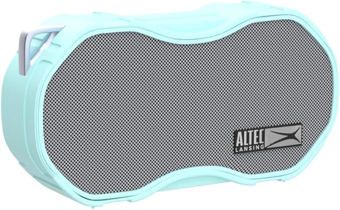 Altec Lansing - Baby Boom Waterproof Bluetooth Speaker, Wireless & Portable for Travel & Outdoor Use, Deep Bass & Loud Sound, 1 Pack (Mint)