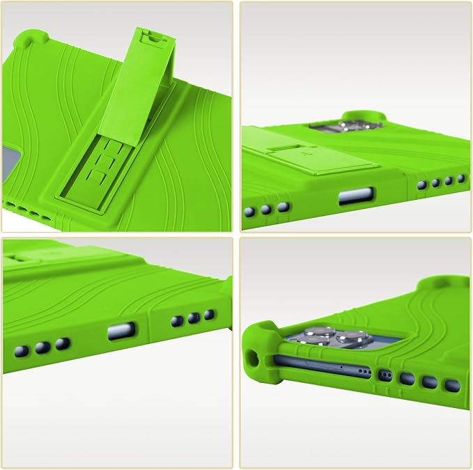 ATOOZ for ROWT 10.1 inch Tablet Case,Soft Silicone Case for ROWT A10/SVITOO Tab 10/Aiprotablet C20e/ZONKO D115/MB1001 10.1 inch Tablet with Stand (Green)