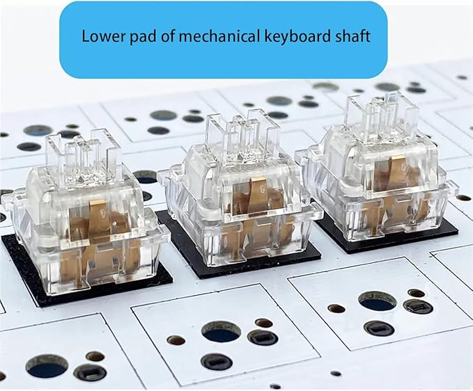 120PCS Black PORON Keyboard Switch Pads - Modern Mechanical Keyboard Accessory for Gaming & Office - Cherry MX Compatible - Hot-Swappable - USB Connected