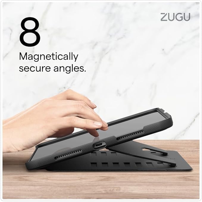 Zugu Case for iPad Pro 11 (M4/M5) 2024/2025, Slim Protective Cover with Apple Pencil Holder, Auto Wake/Sleep, Multiple Viewing Angles, iPad Pro 11 Inch Cover, Phone Protector, Aqua