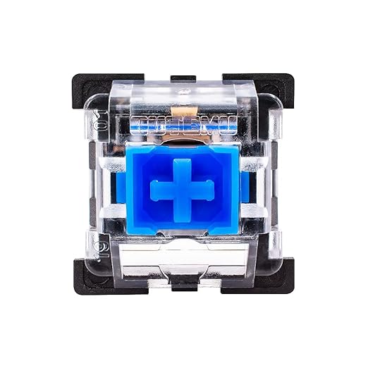 OUTEMU Keyboard Switches, Pack 65 -Clicky&Tactile - DIY Replacement MX Switches for Mechanical Gaming Keyboard - Blue