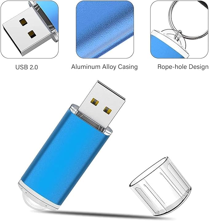 K&ZZ 16GB USB Flash Drive 5 Pack USB 2.0 Thumb Drives Memory Stick Gig Drive 16G Pen Drive USB Stick Flash Stick Jump Drive for PC Laptop, Multicolored