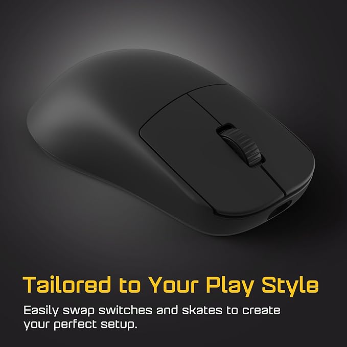 ENDGAME GEAR OP1w 4k v2 Wireless Gaming Mouse Black – 30K DPI Optical Sensor, 4000Hz Polling, Hot-Swappable Switches & Claw-Grip Design