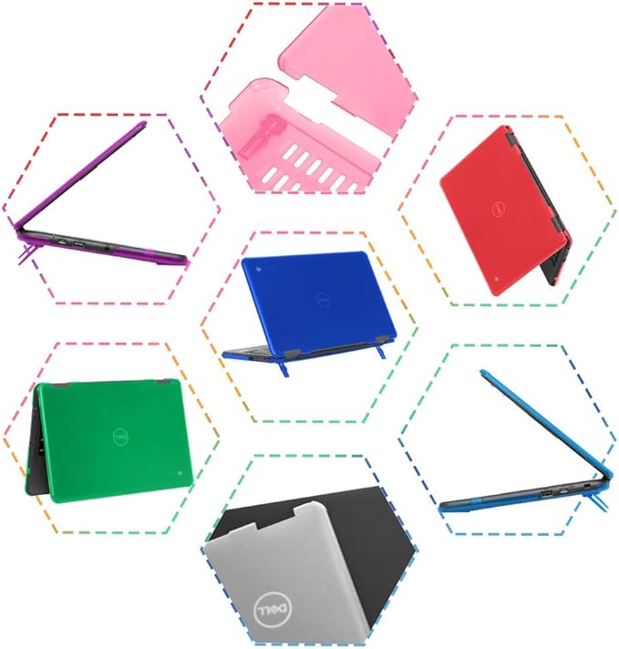 mCover Case Compatible for 2019~2022 11.6" Dell Chromebook 3100/3110 Education Clamshell (180 ° Hinge) Laptop ONLY (NOT Fitting Any Other Dell Models) - Clear