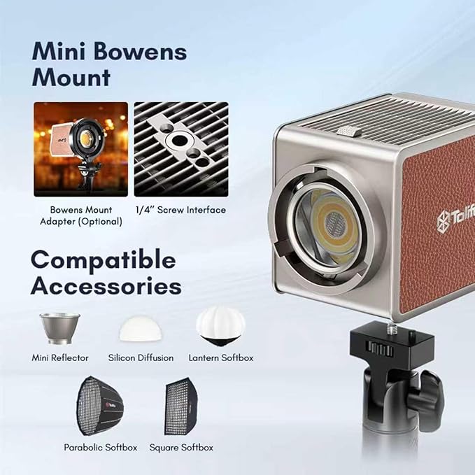 Tolifo 100W RGB LED Video Light with 18000mAh Battery, Portable 360° Full Color Studio Lights, COB Continuous Output for Creative Photography Lighting/Video Recording, 2700K-6500K CRI97+ 20 Effects