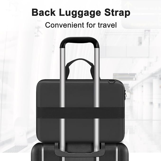 MOSISO Laptop Bag for Men,15-16 inch Computer Bag Compatible with MacBook Air 15 inch/Pro 16 inch, HP, Dell, Lenovo, Asus, Acer, Hard Shell Laptop Case with Front Pocket&Shoulder Strap, Slate Gray