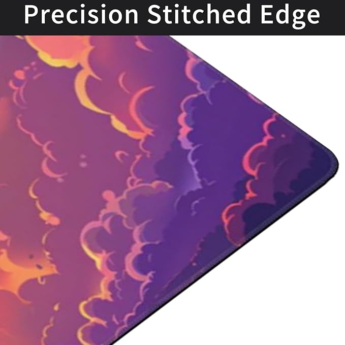 48 x 24 Inches Cute Desk Mat Kawaii Pink Purple Desk Pad Anime 3XL Large Mouse Pad Big Full Desk Gaming Mousepad Laptop Computer Keyboard Mouse MatDesk Decor Desk Accessories