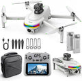 Drones With Dual Camera For Adults 4k,Gps Drone With Screen On Controller,Electric Adjustable Camera 90 °,Auto Return,Obstacle Sensing,Ai Track&Orbit Mode,50 Mins Flight,2 Battery ,For Beginner Toy Gifts