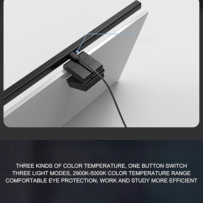 Monitor Light Bar, LED Lights for Monitor, Computer Monitor Lamp for Ensuring A Personalized and Comfortable Working Environment (White)