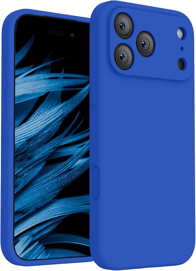 FireNova Magnetic for iPhone 17 Pro Max Case, Compatible with MagSafe, [Integrated Silicone Camera Control Button] [Camera Protection] Anti-Scratch Microfiber Lining Phone Case, 6.9", Klein Blue