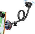 APPS2Car for MagSafe Car Mount Magnetic Phone Holder Upgraded 14-Inch Long Arm Suction Cup Windshield Mount fits iPhone 17 Pro Max Plus 16 15 14 13 12 Mini