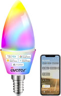 Matter E12 Smart Bulb, No Extra App Needed! RGBCW WiFi Bulb Compatible with Apple Home/Siri, Alexa & Google. Timer & Group Control, Perfect for Bedroom/Living Room Lamps, Candelabra Base
